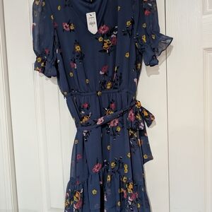 Floral Navy Dress